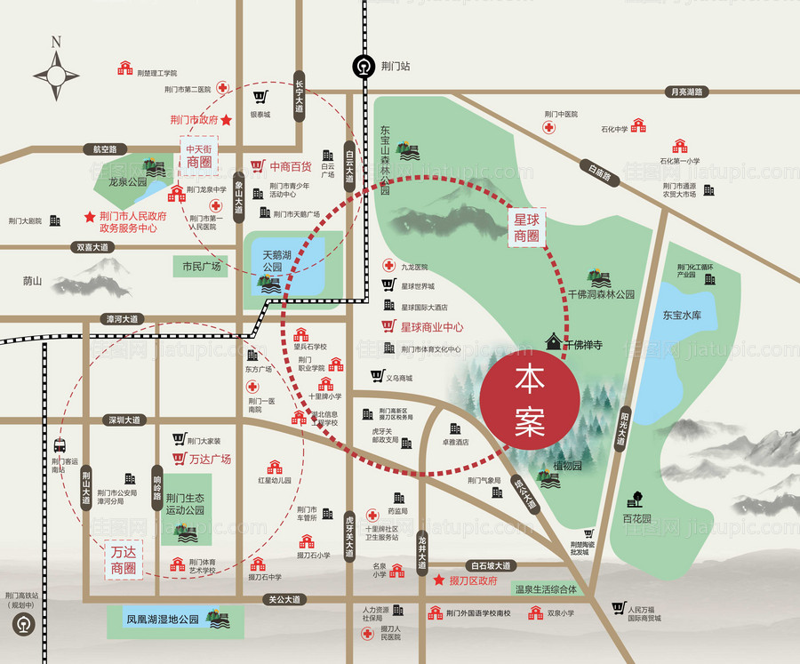 地产区位图-源文件