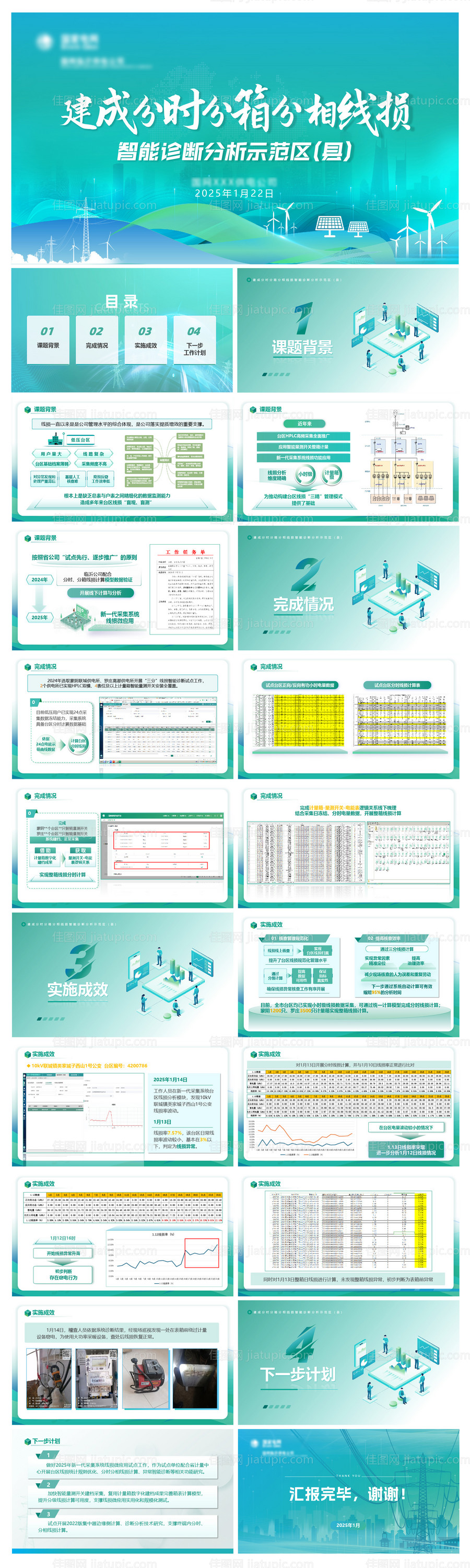 电网汇报PPT-源文件