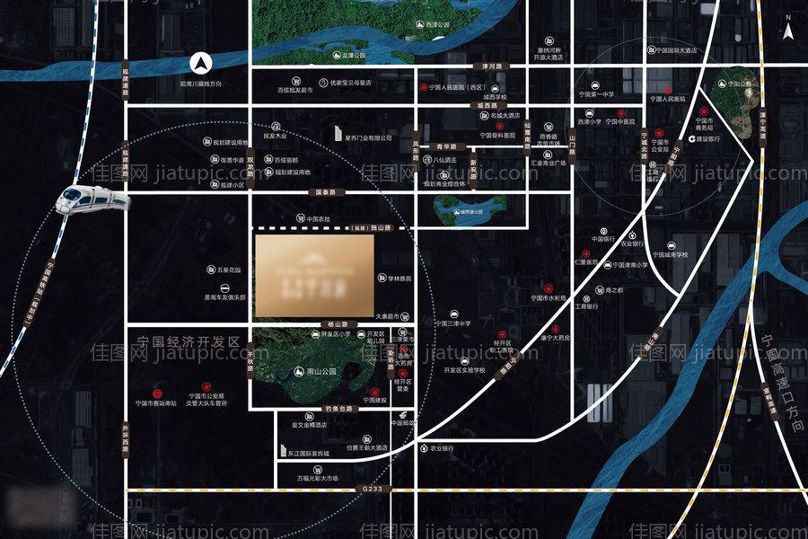 地产区位图-源文件