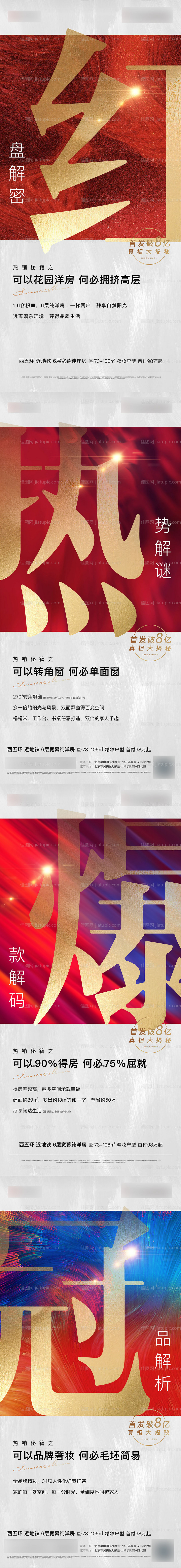 地产红盘热销解密海报-源文件