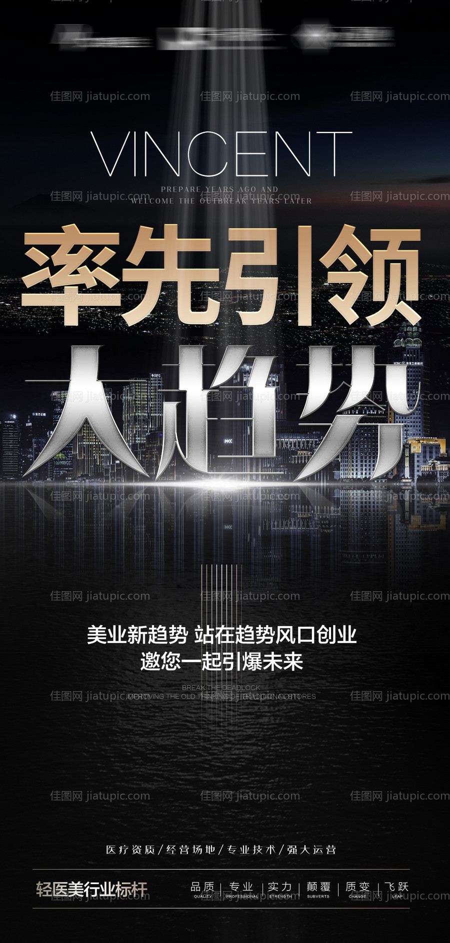 招商造势大字报海报-源文件