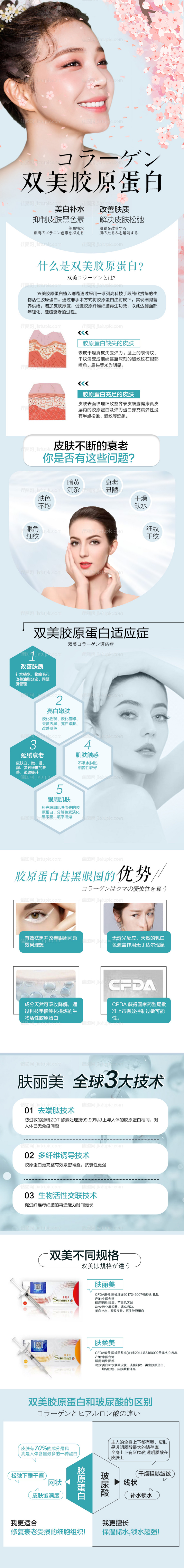 双美胶原蛋白医美整形详情页-源文件