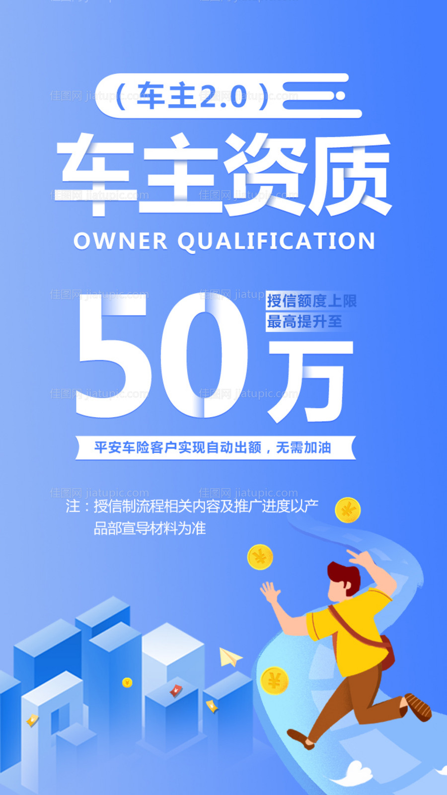 车主贷2.5D插画海报-源文件