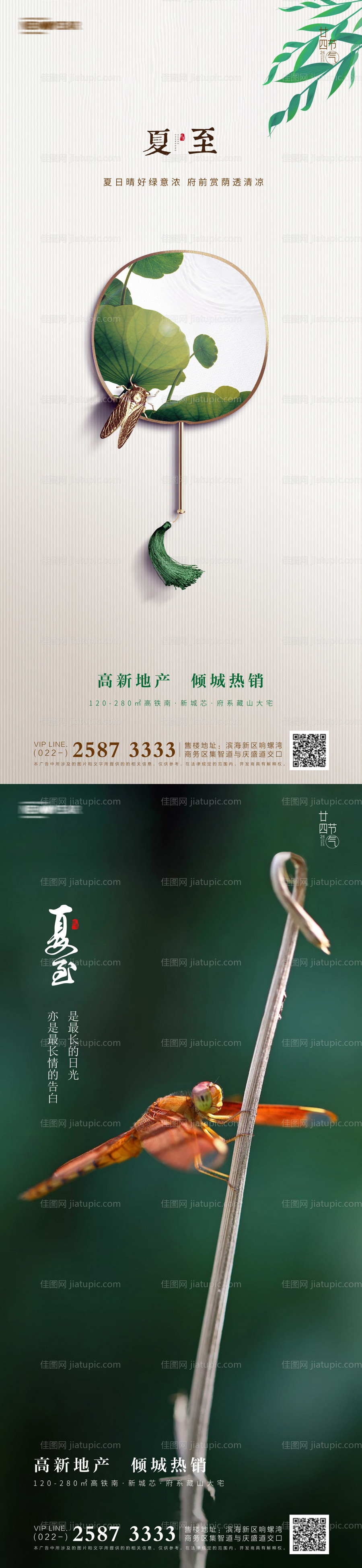 夏至节气系列海报-源文件