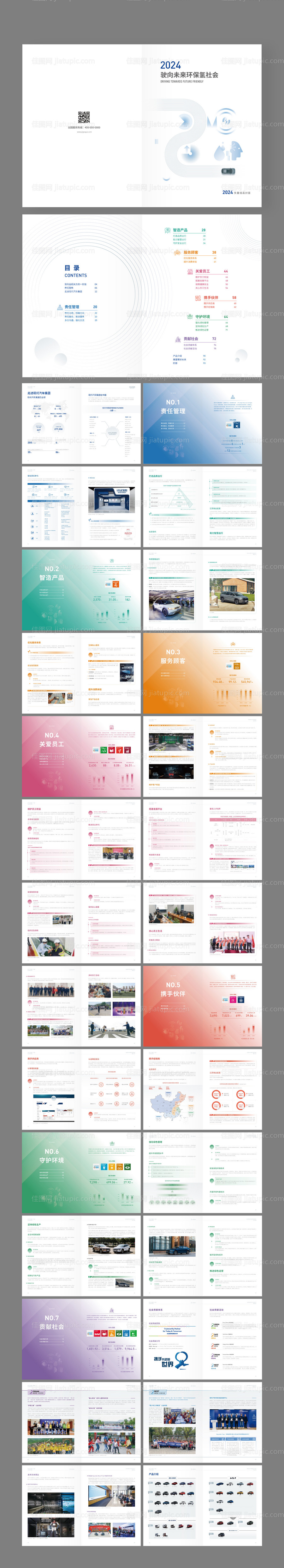 新能源汽车画册宣传册-源文件