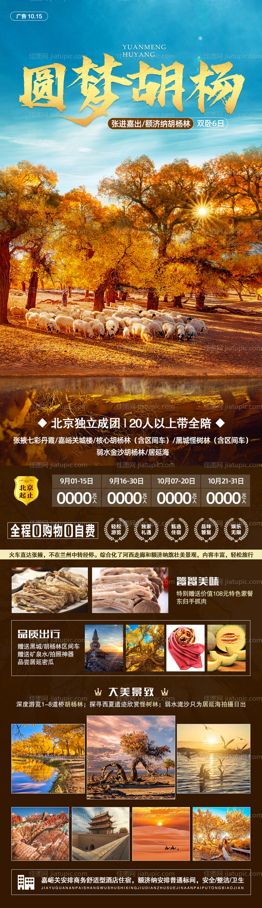 圆梦胡杨旅游海报-源文件