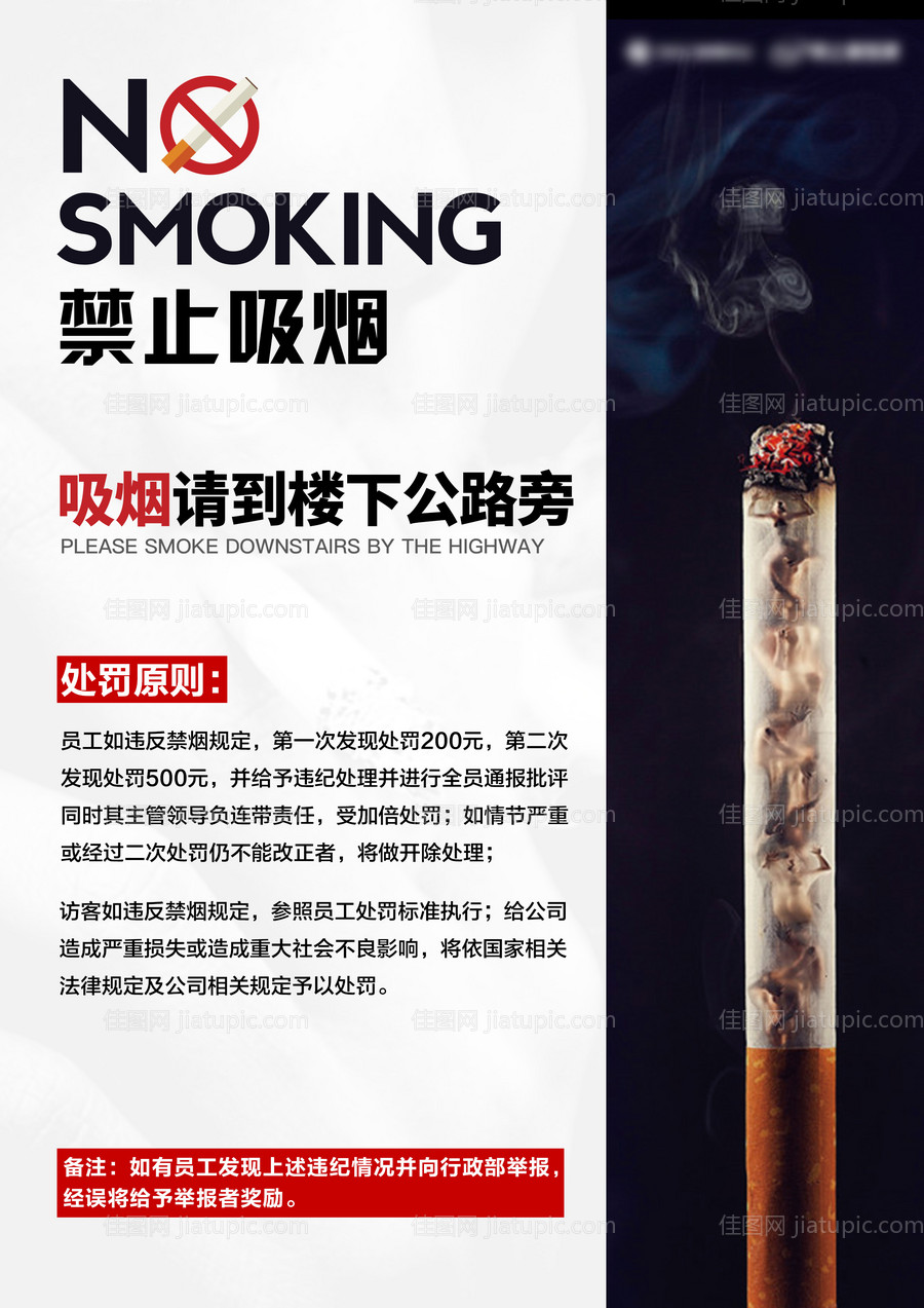 禁止吸烟海报-源文件
