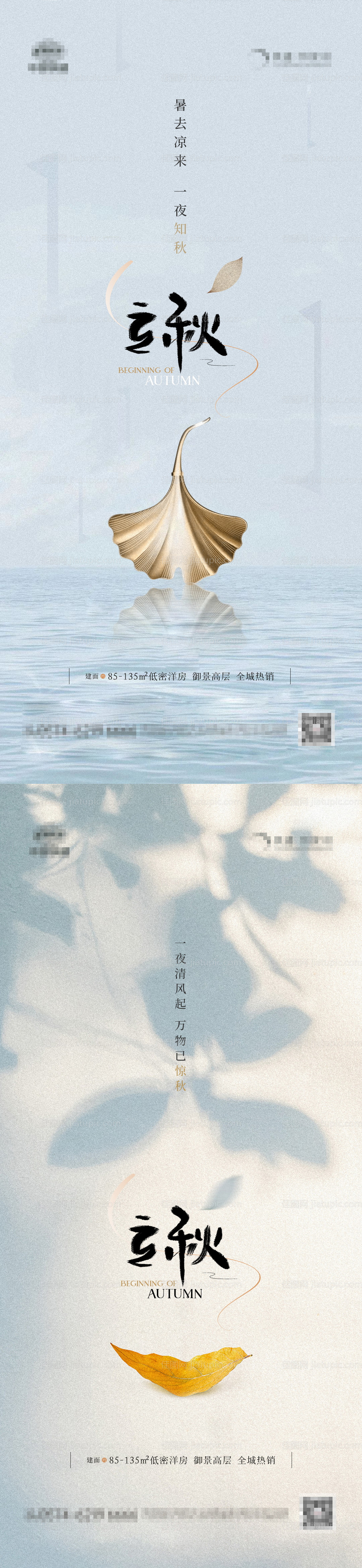 地产立秋树叶系列-源文件