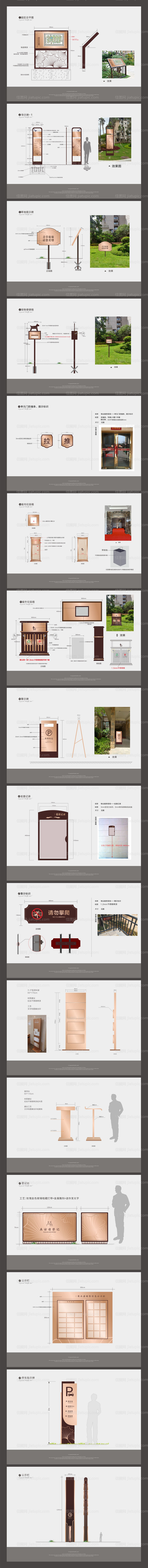 房地产示范区园区导视设计-源文件