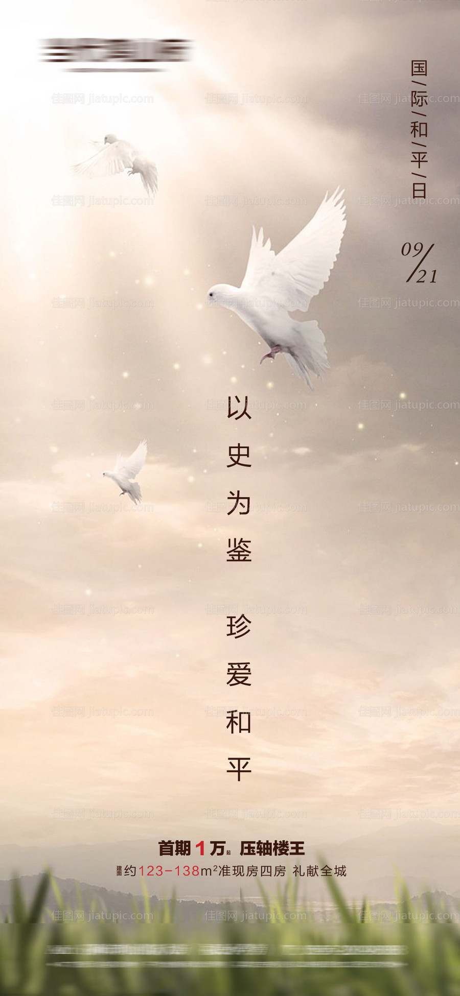 国际和平日地产微信转发图-源文件