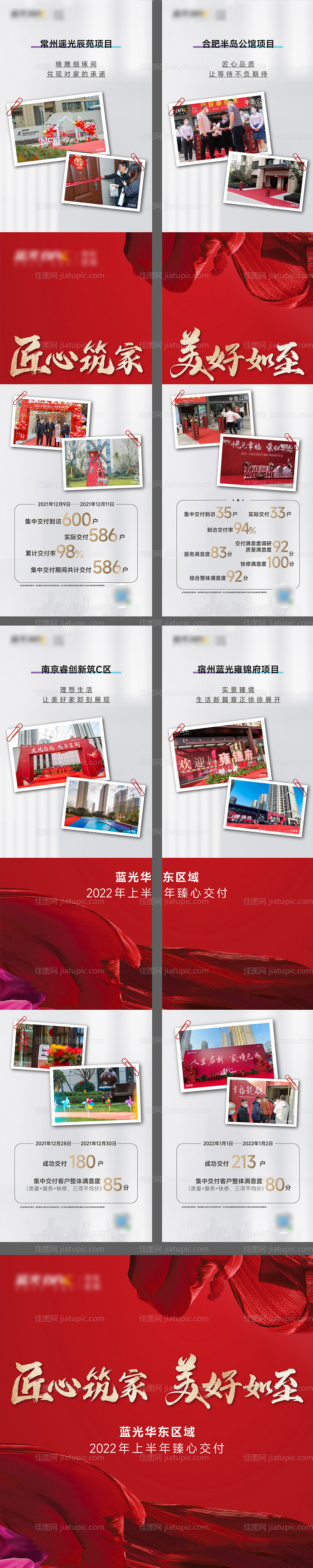 地产交付四宫格-源文件