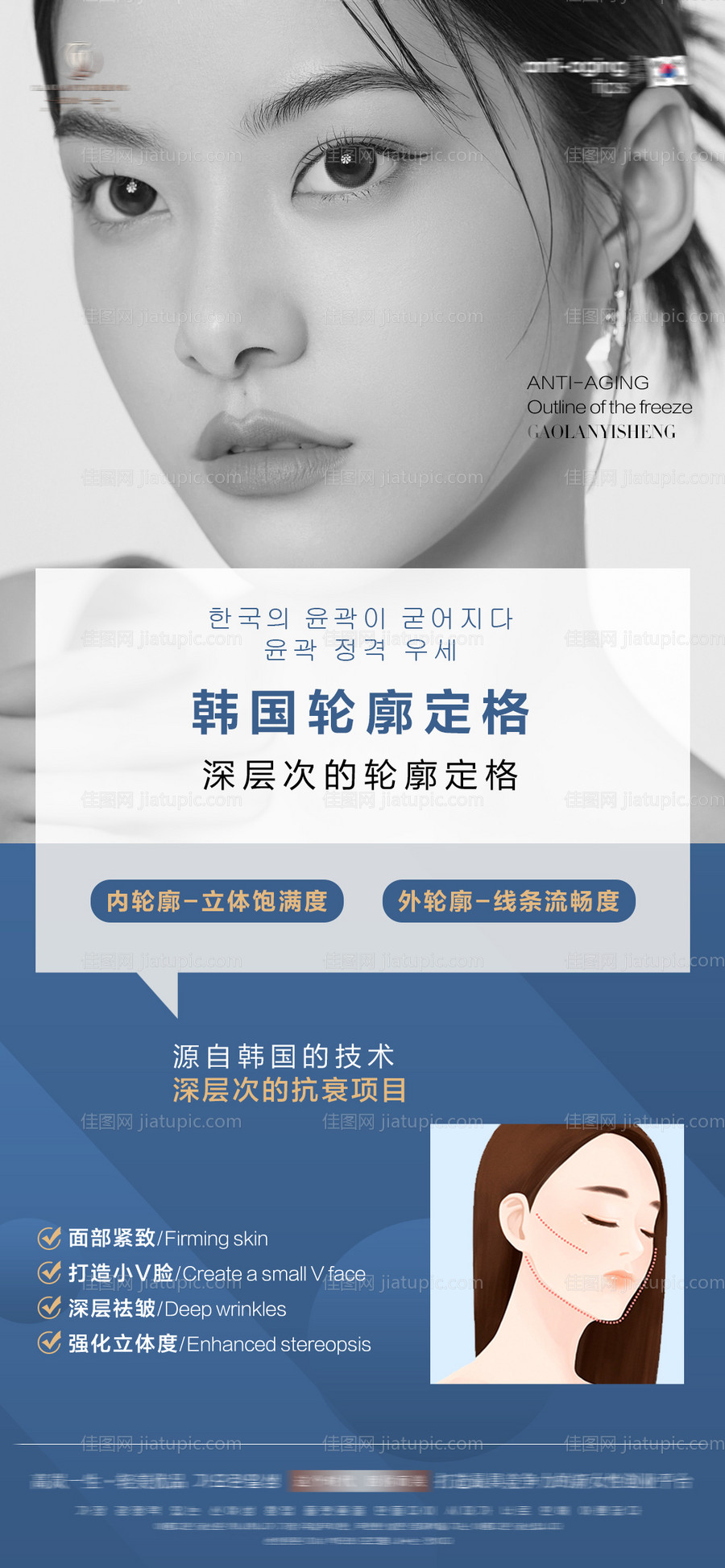 医美轮廓定格简约海报-源文件