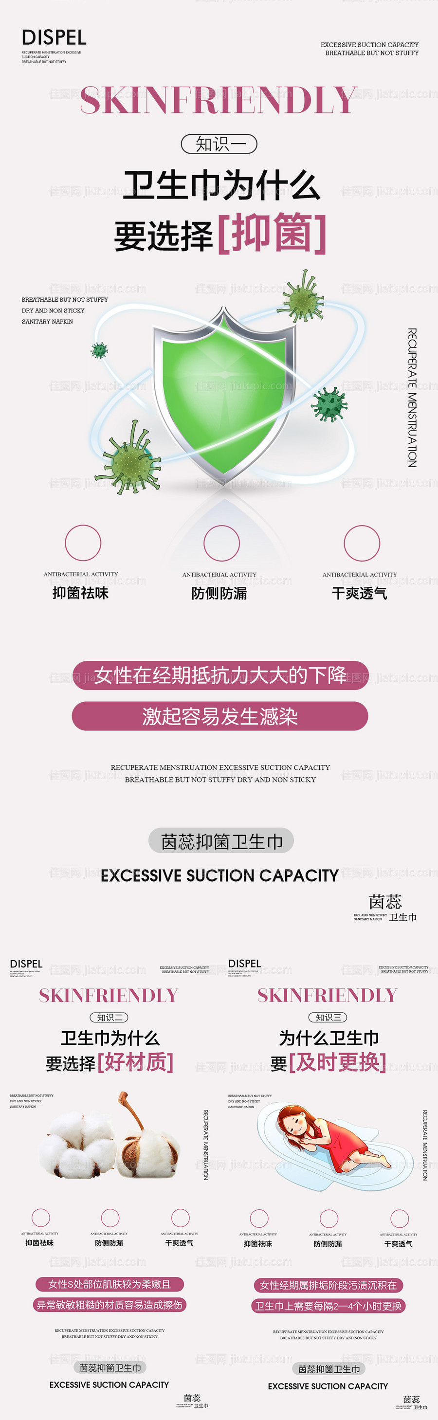 私密卫生巾小科普海报-源文件