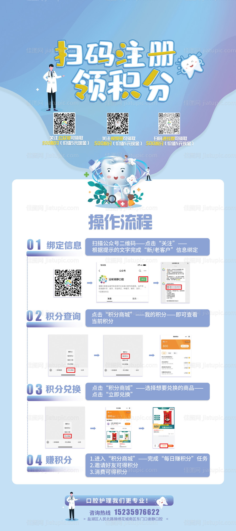 领积分操作流程展架-源文件