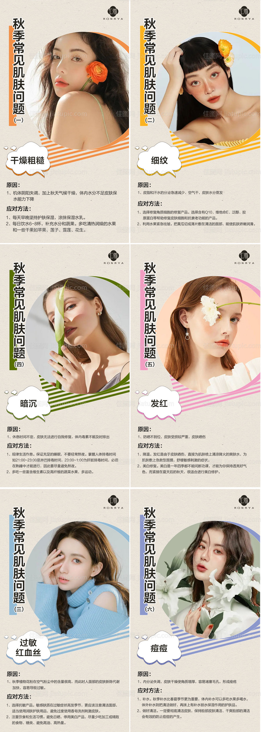 皮肤科普早安系列海报-源文件