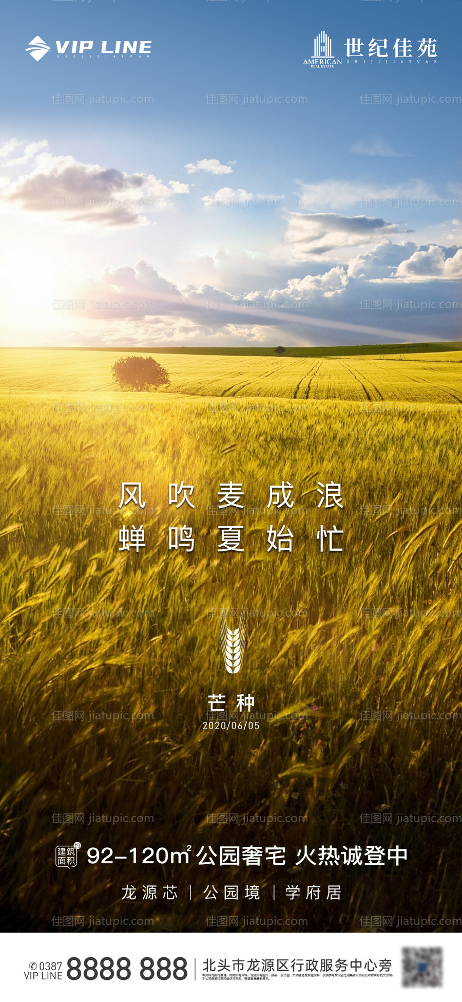 地产芒种节气海报-源文件