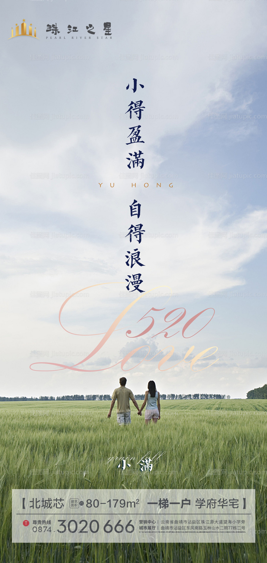 当520遇上小满海报-源文件