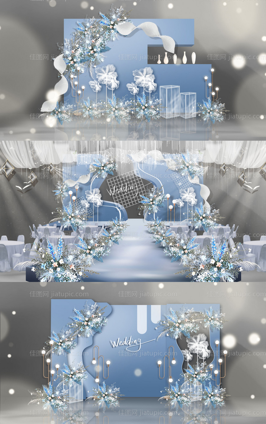 高端婚礼效果图布置-源文件