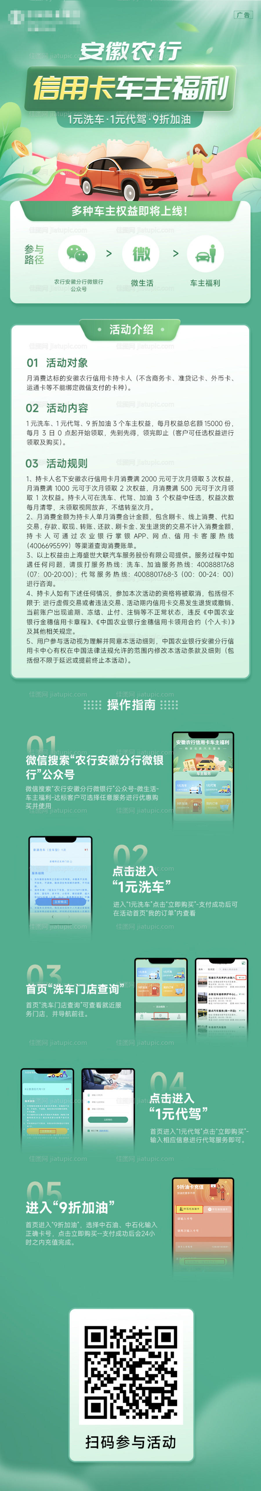 信用卡福利长图海报-源文件