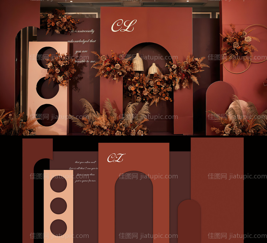 婚礼舞台活动展板-源文件