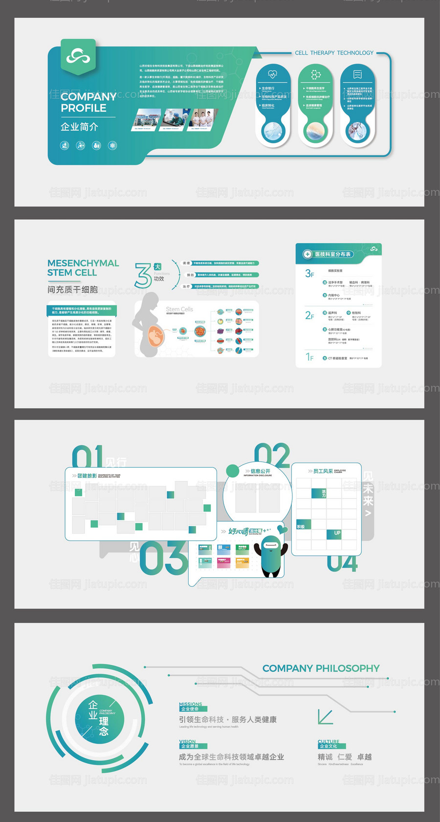 医疗企业文化墙-源文件