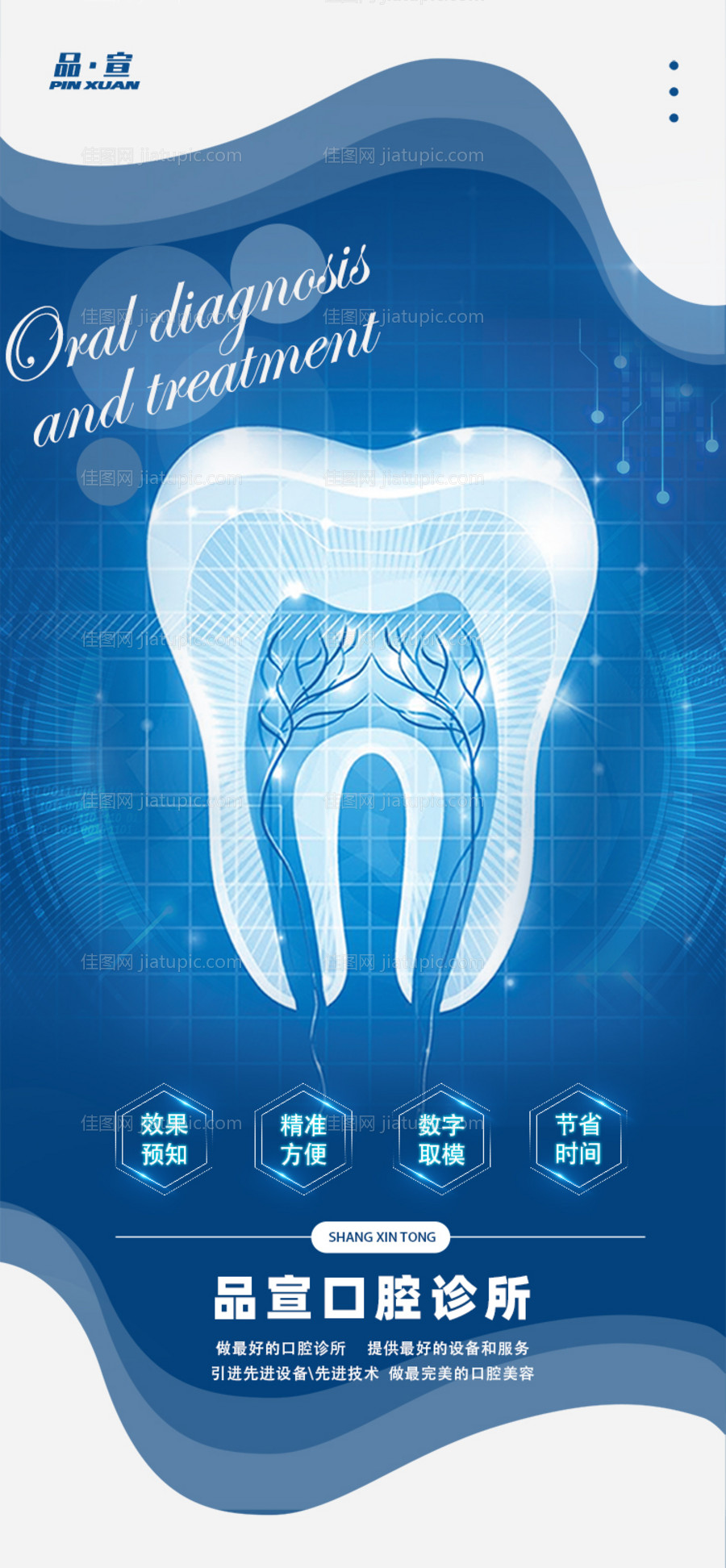 口腔诊所海报-源文件