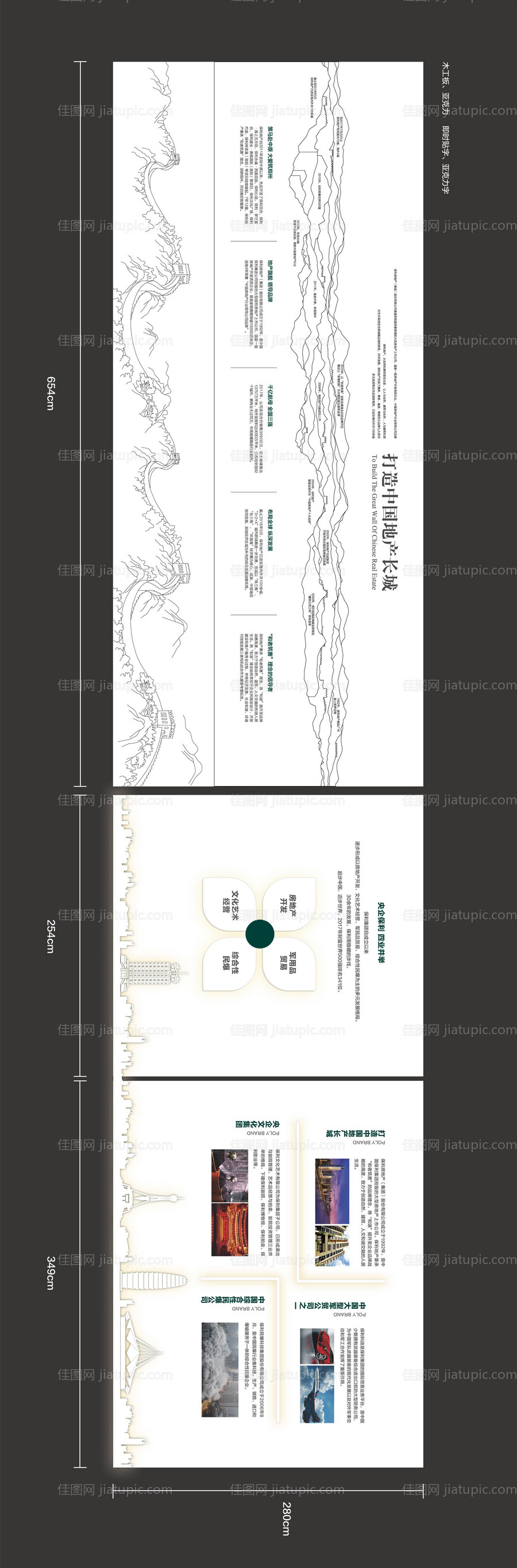 地产品牌形象背景墙-源文件