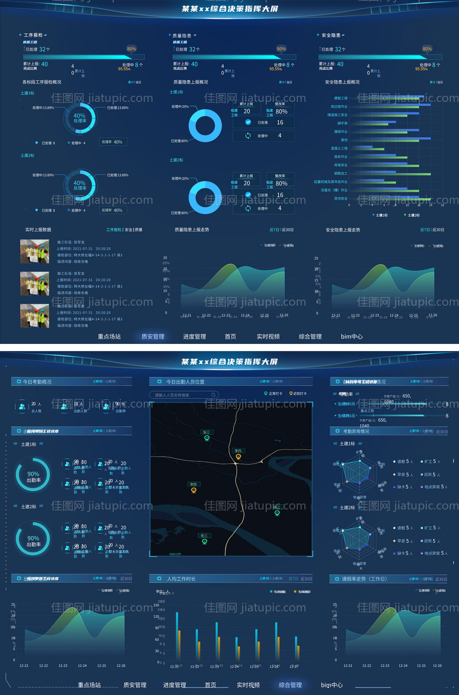 可视化大屏UI设计-源文件
