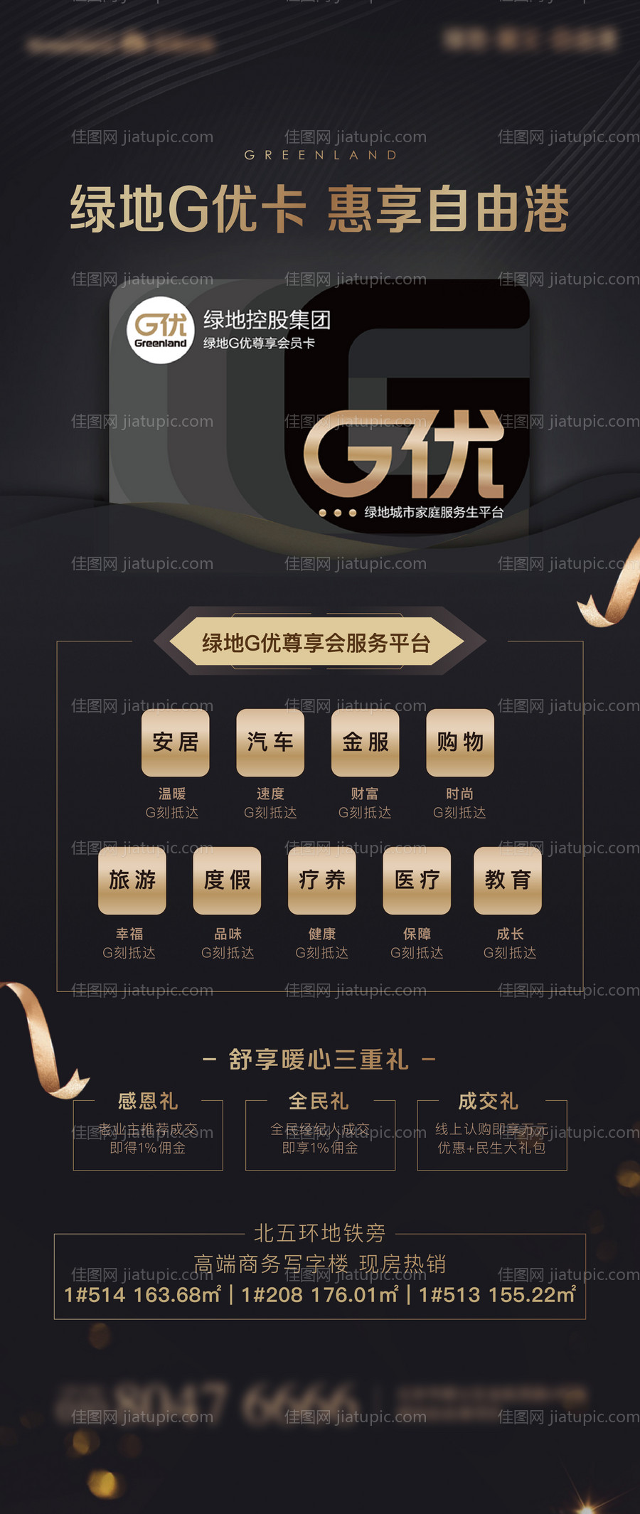 地产三重礼海报(背景在Links)-源文件