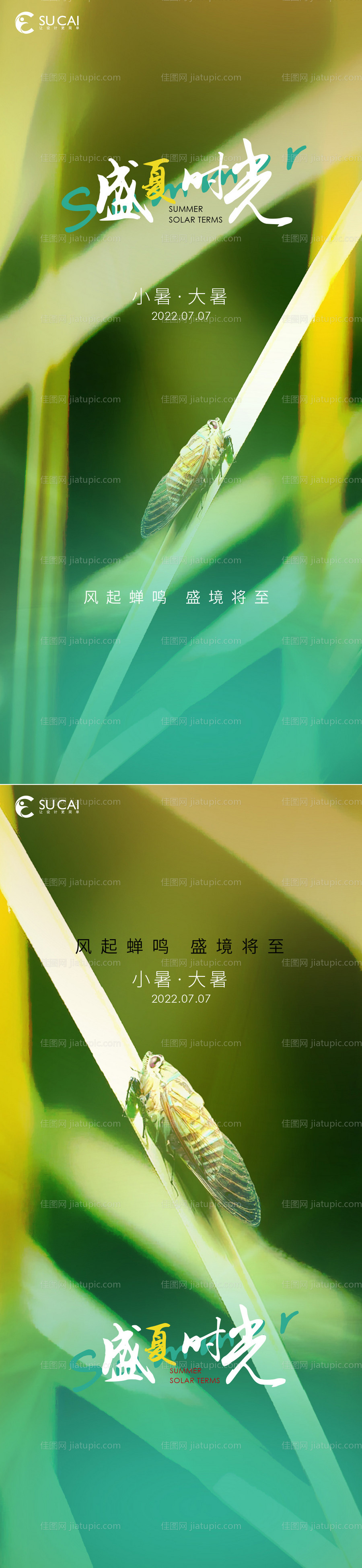 小暑大暑海报-源文件