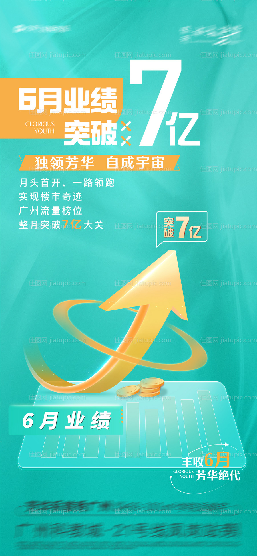 地产业绩达标海报-源文件