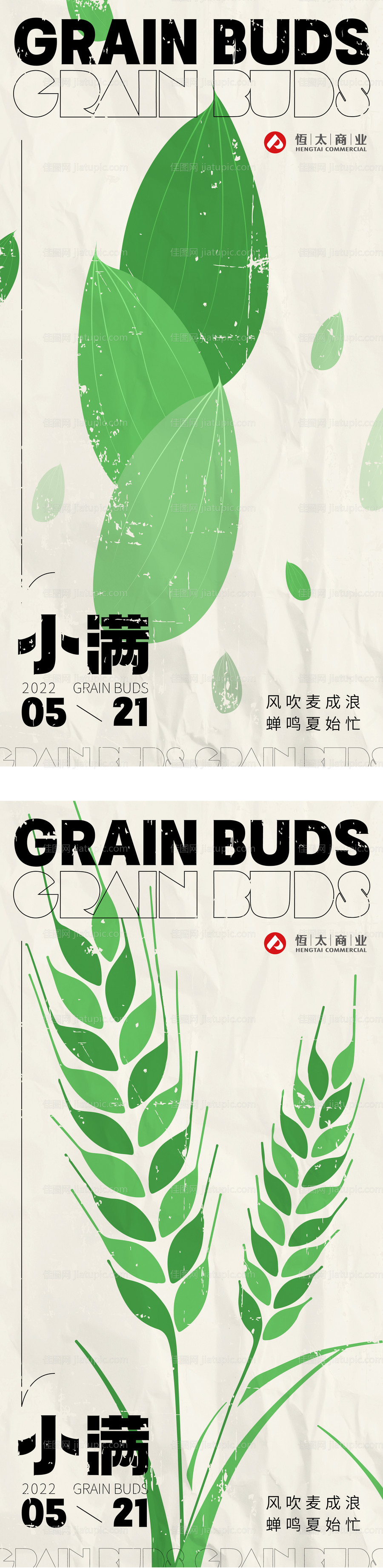 小满节气海报-源文件