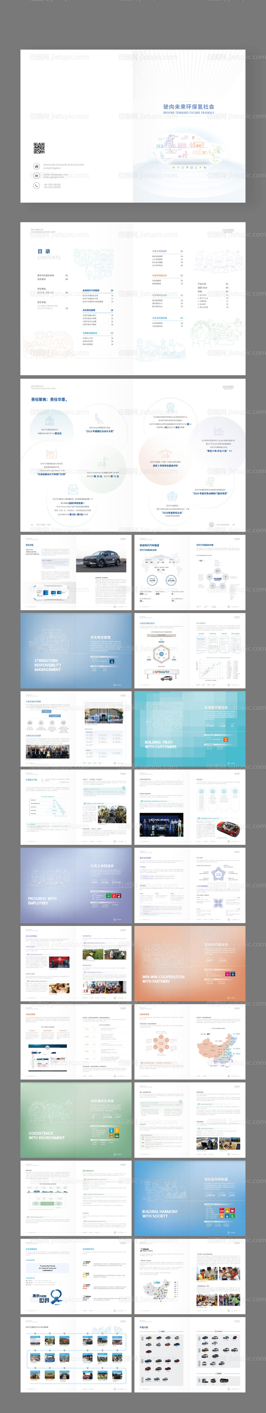 新能源汽车画册宣传册-源文件