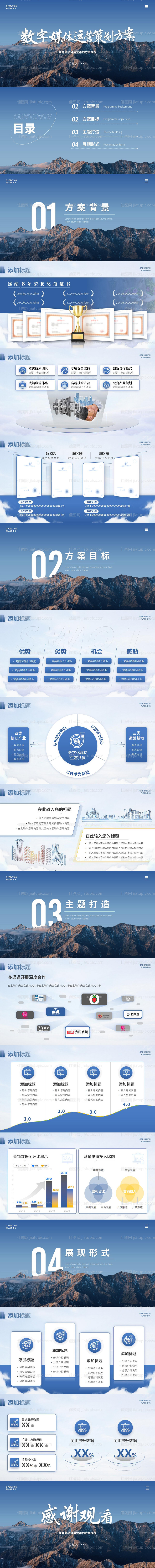 商务风数字媒体运营策划方案PPT-源文件