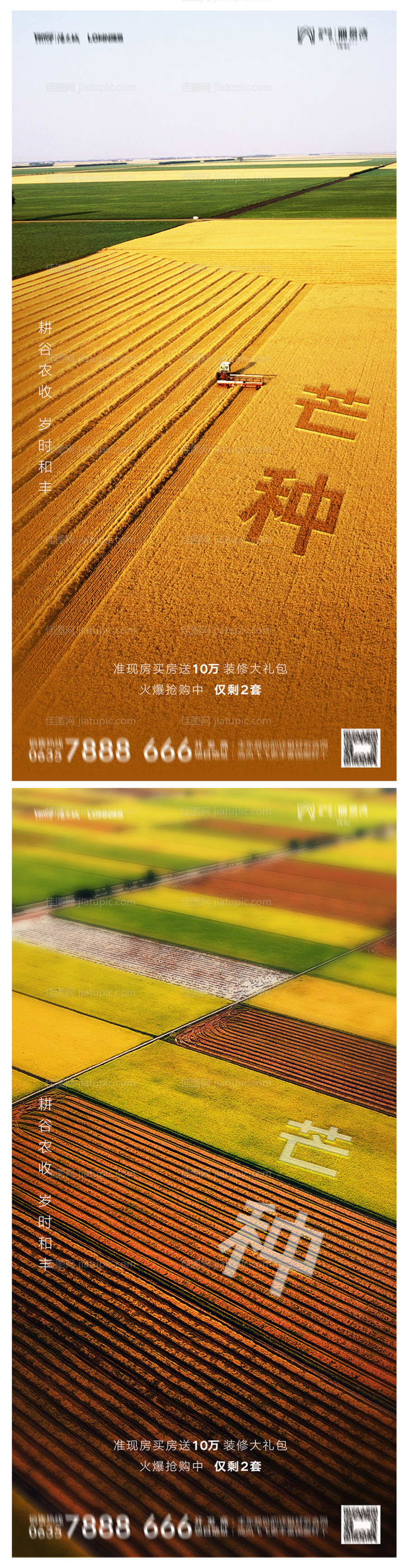 地产芒种海报-源文件