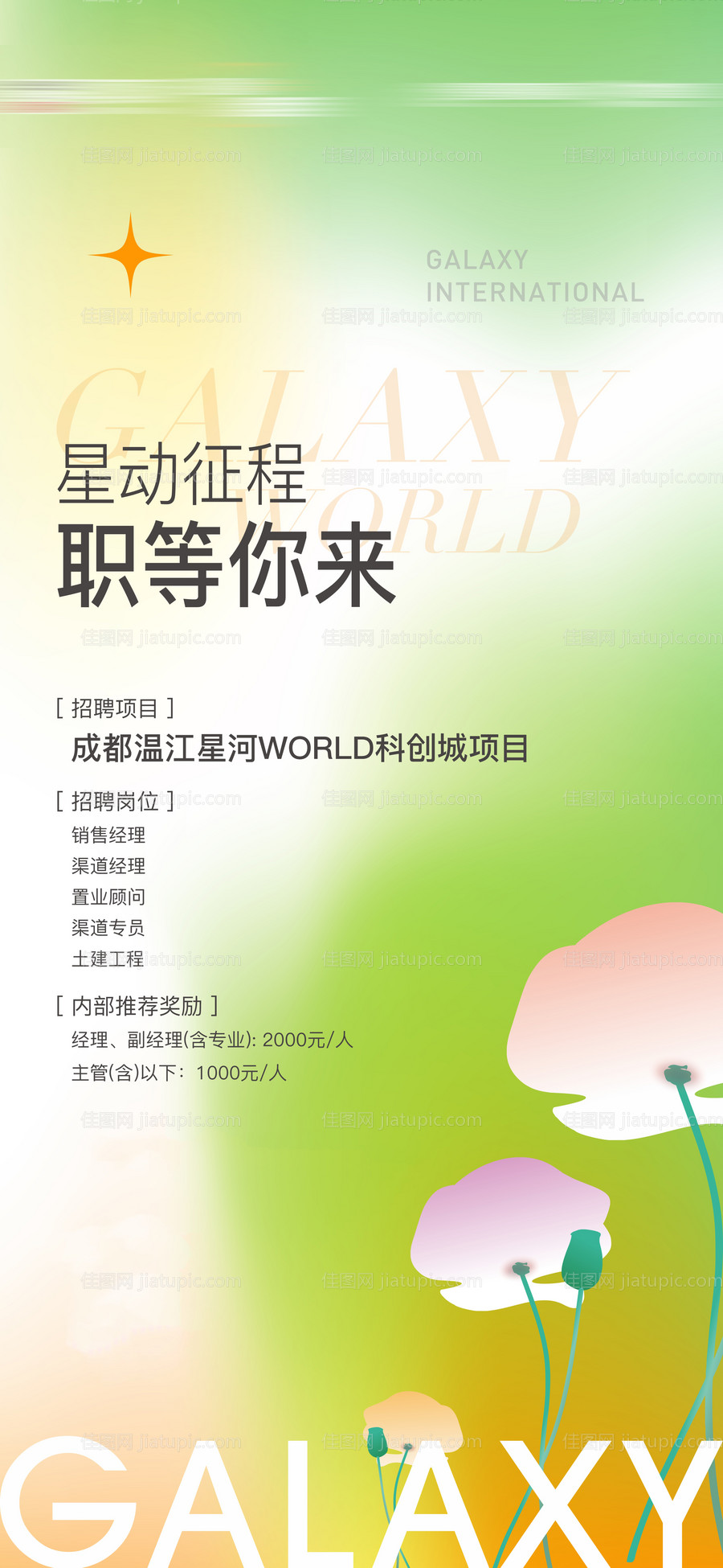 地产春季招聘海报-源文件