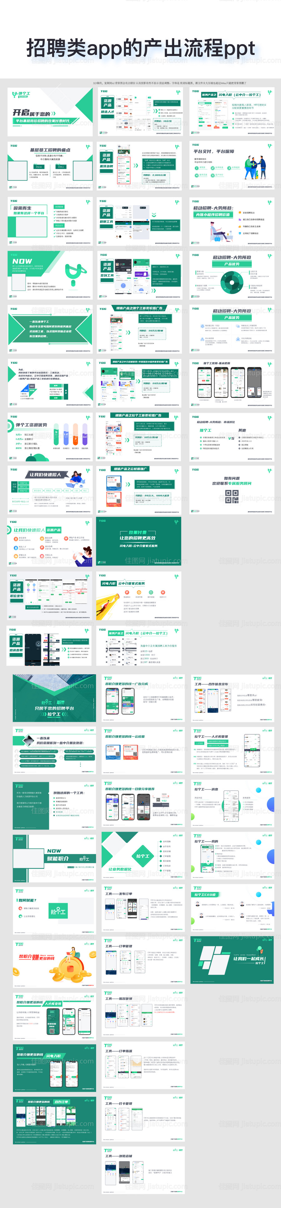 招聘类app的产出流程ppt-源文件