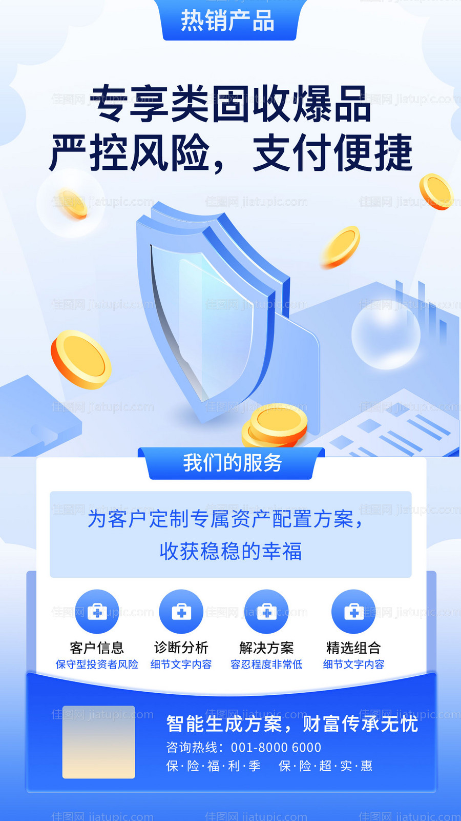 理财科技安全保险海报-源文件