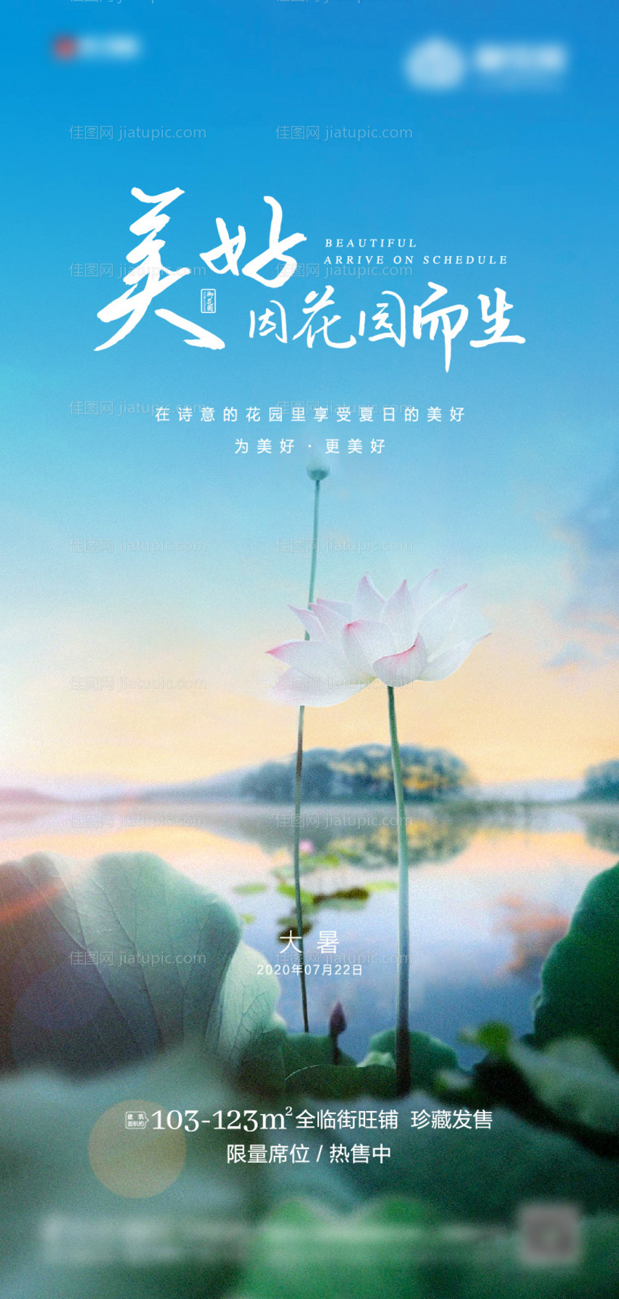 24节气大暑海报-源文件