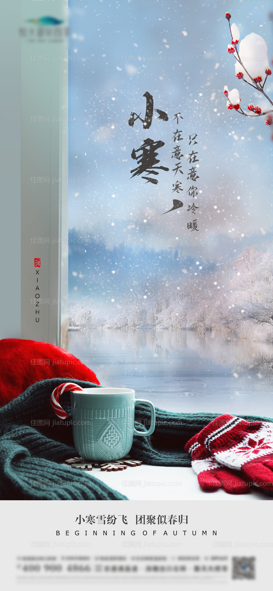 小寒节气海报-源文件