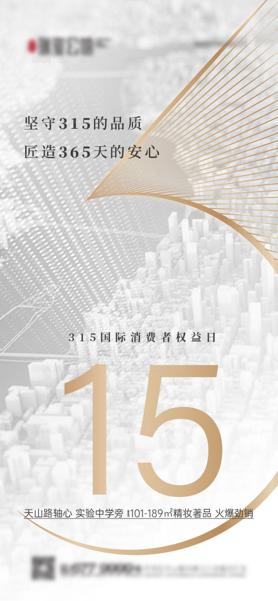 315精工匠造打假简约海报-源文件