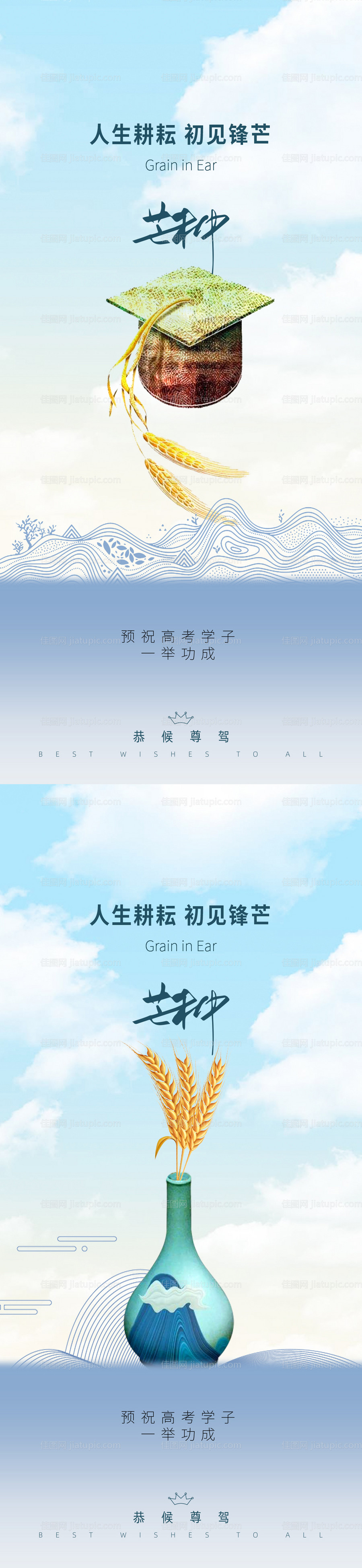 芒种节气系列海报-源文件