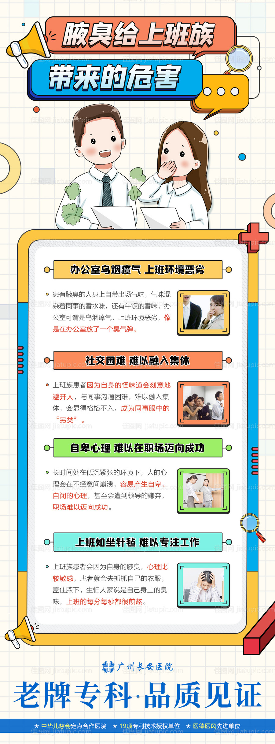 腋臭医疗专家海报-源文件