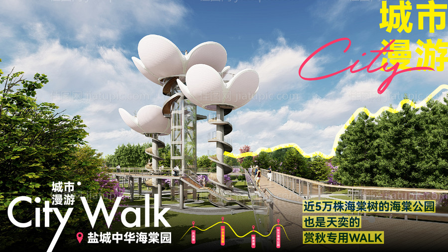 城市漫游横斑海报-源文件