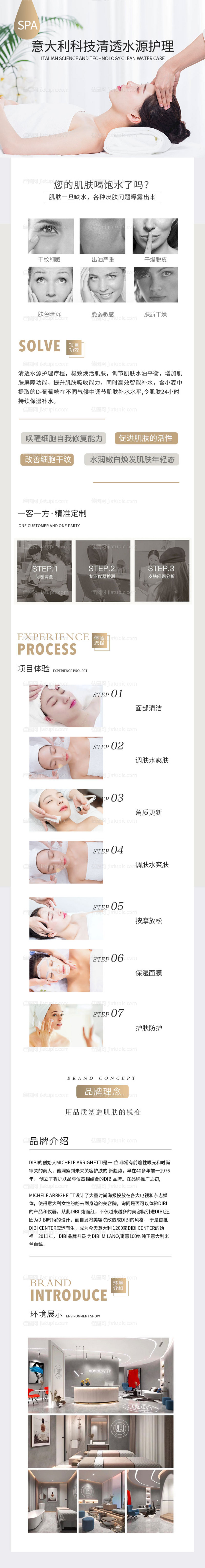 美容养生美团点评详情页 -源文件