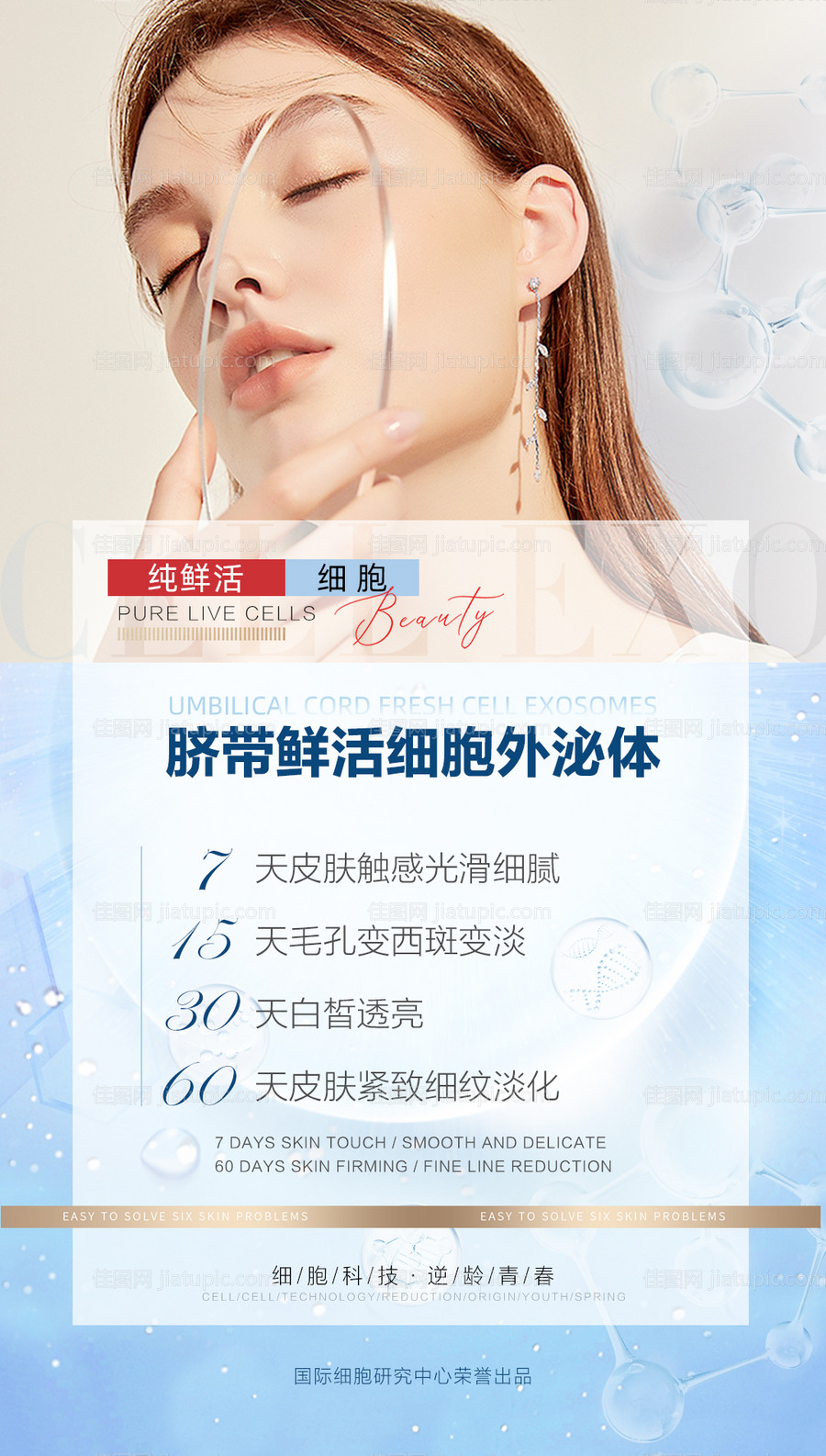 医美抗衰外泌体科普海报-源文件