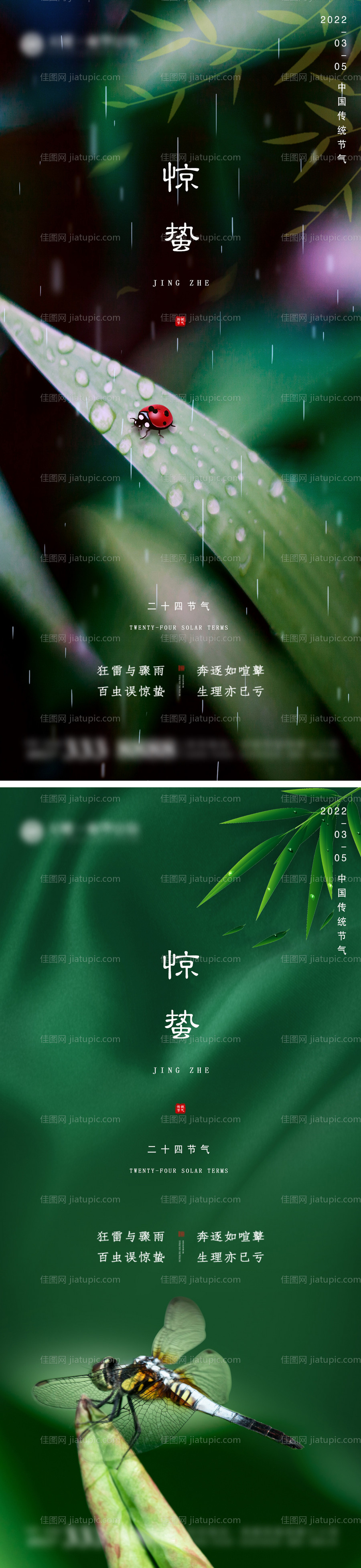 地产惊蛰海报-源文件