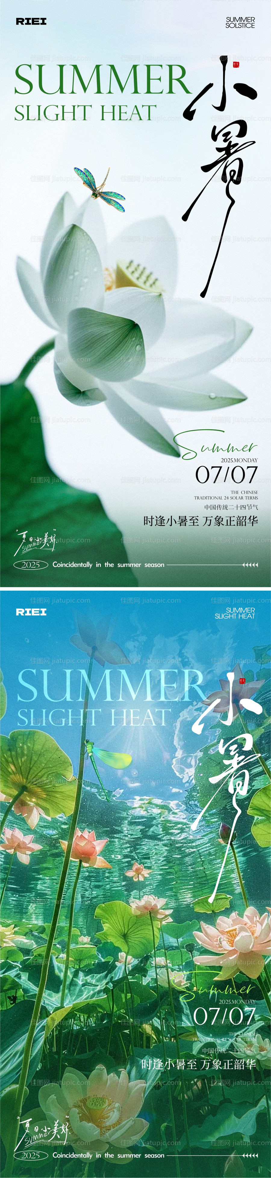 小暑节气海报-源文件