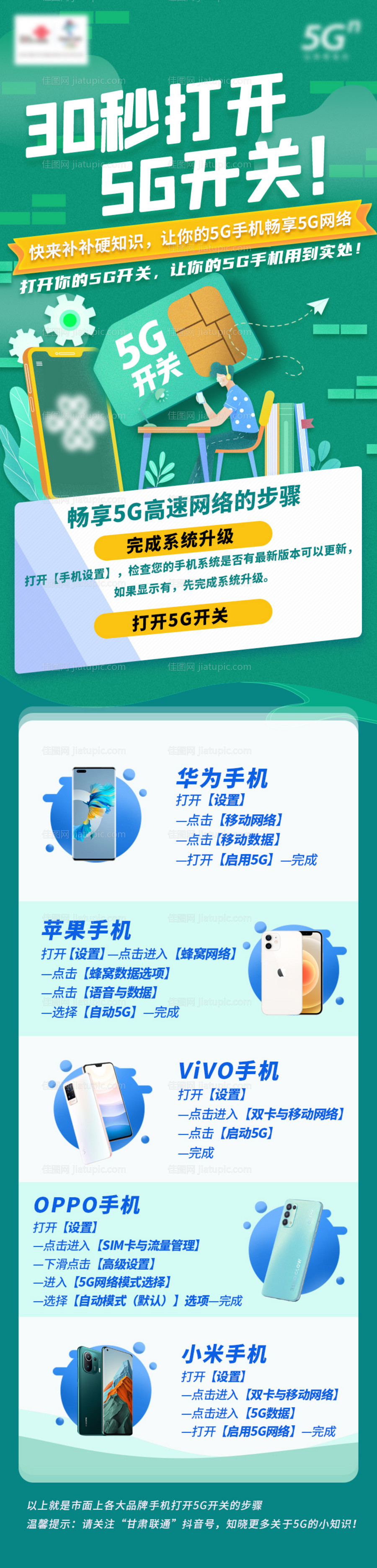 通信运营商5G长图海报-源文件
