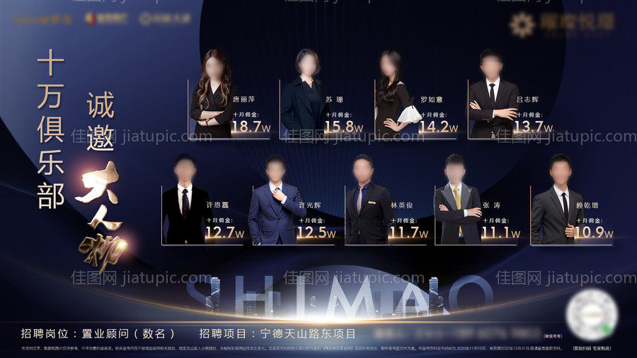 房地产销售人物微单海报-源文件